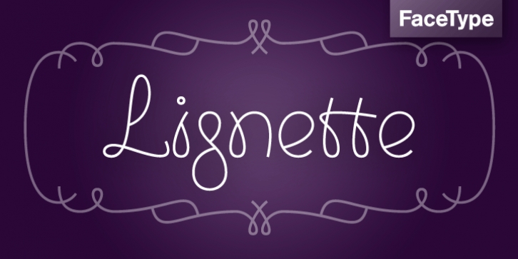 Lignette font preview