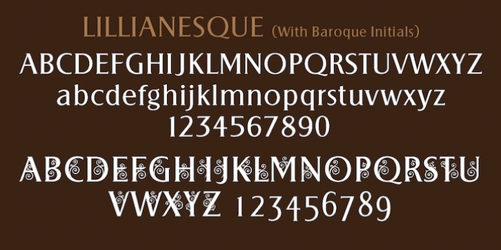 Lillianesque font preview