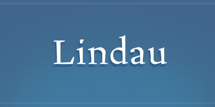 Lindau font preview