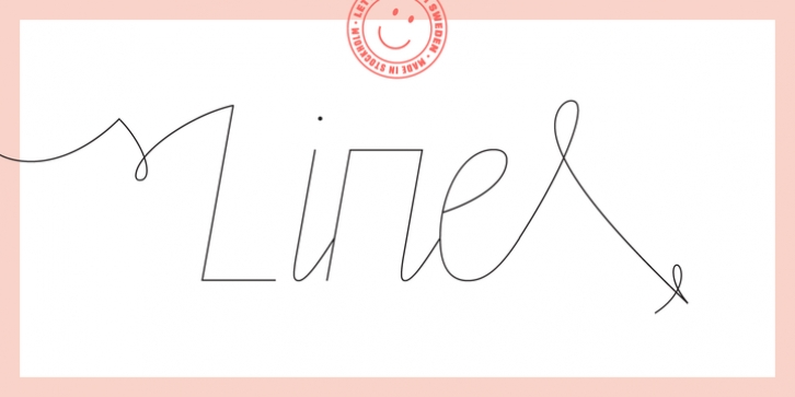 Line font preview