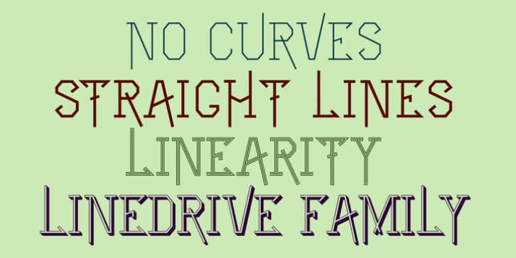LineDrive font preview