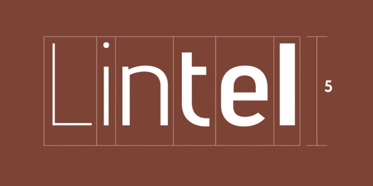 Lintel font preview