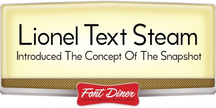 Lionel Text Steam font preview