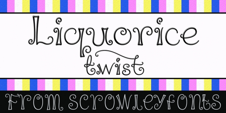 Liquorice Twist font preview