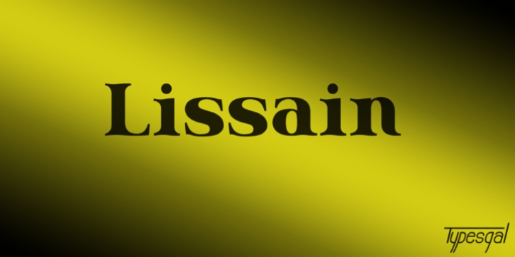 Lissain font preview