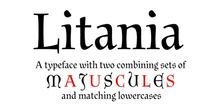 Litania font preview
