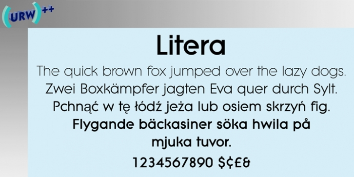 Litera font preview