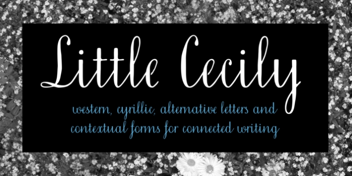 Little Cecily font preview