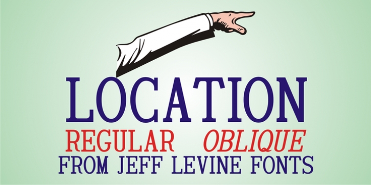 Location JNL font preview