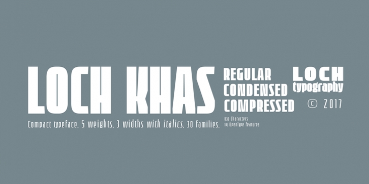 Loch Khas font preview