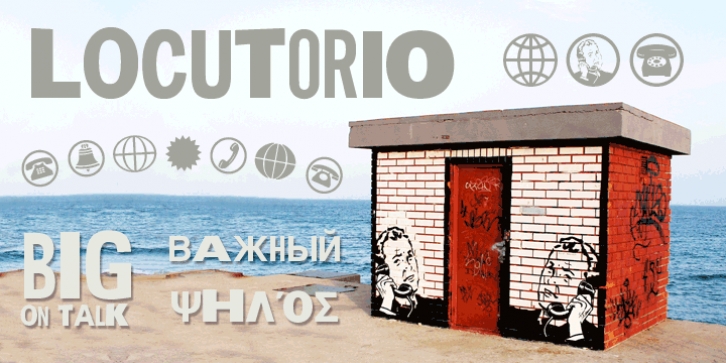 Locutorio font preview