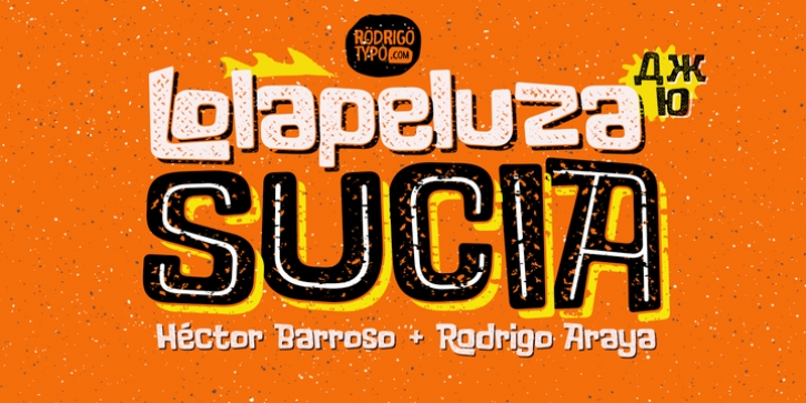 Lolapeluza Sucia font preview