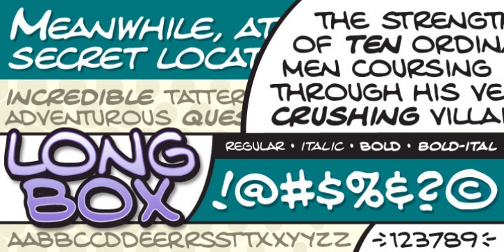 Longbox BB font preview