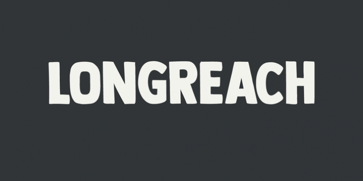 Longreach font preview