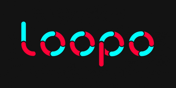 Loopo Stencil font preview
