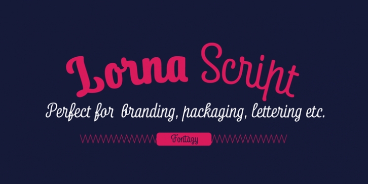 Lorna font preview