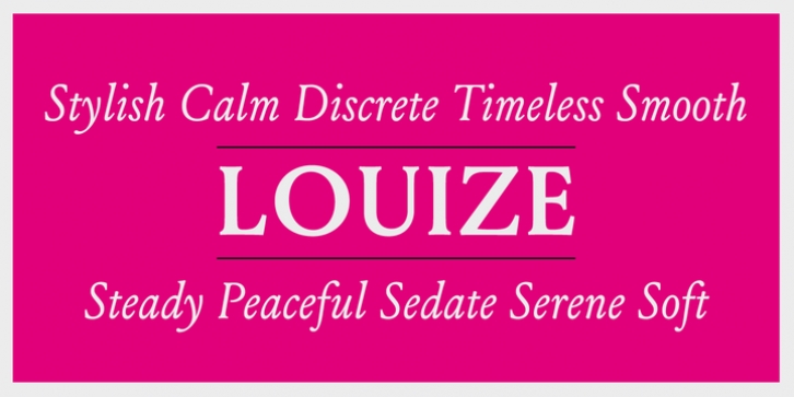 Louize font preview