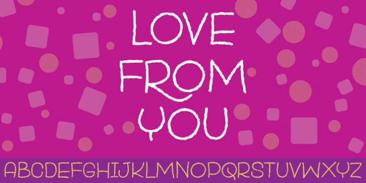 Love From Me font preview