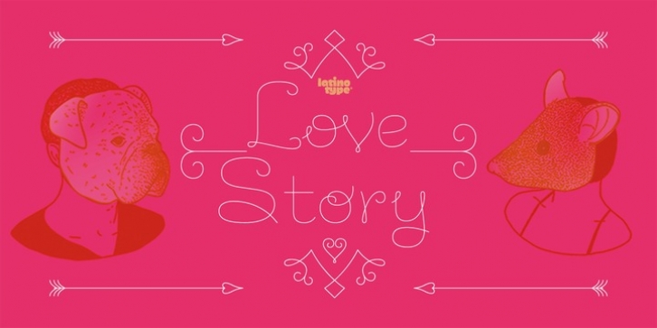 Love Story font preview