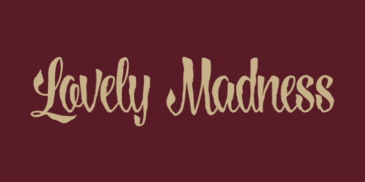 Lovely Madness font preview