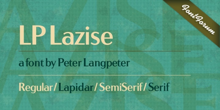 LP Lazise font preview