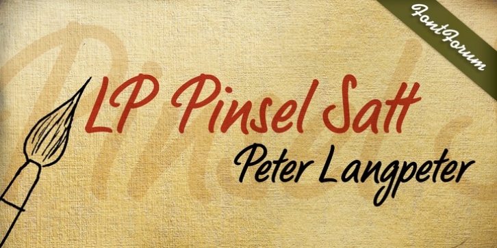 LP Pinsel Satt font preview