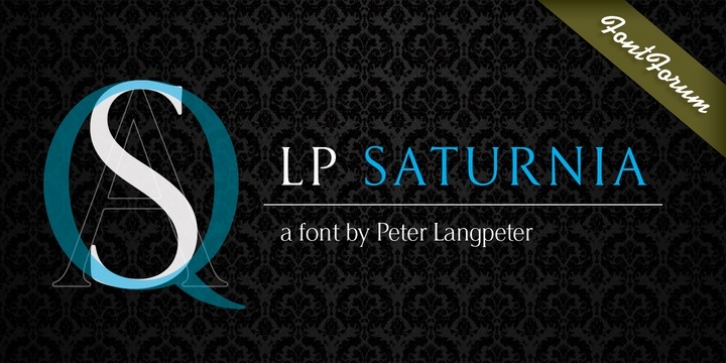LP Saturnia font preview