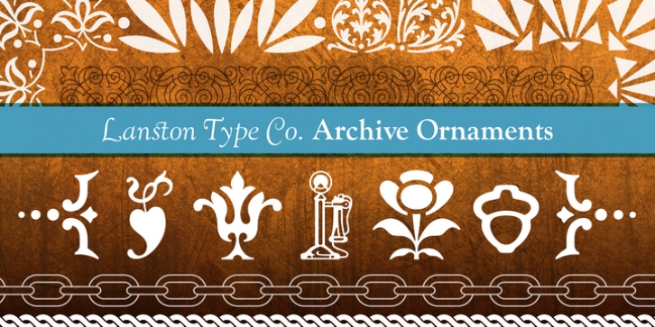 LTC Archive Ornaments font preview