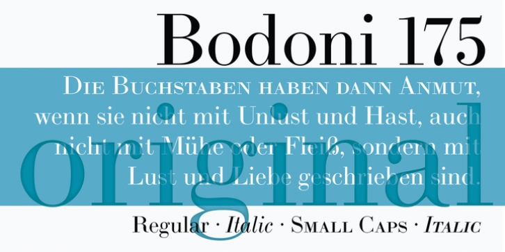 LTC Bodoni 175 font preview