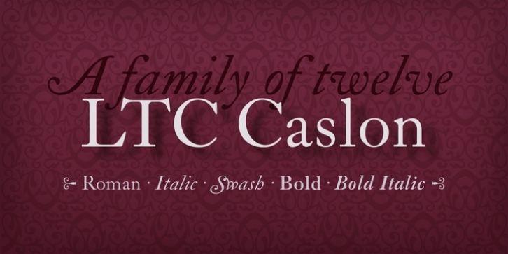 LTC Caslon font preview