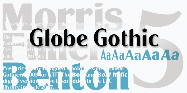 LTC Globe Gothic font preview