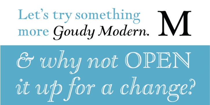 LTC Goudy Modern font preview