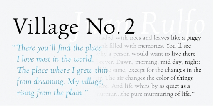 LTC Village No 2 font preview
