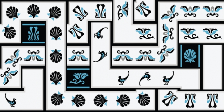 LTC Water Garden Ornaments font preview