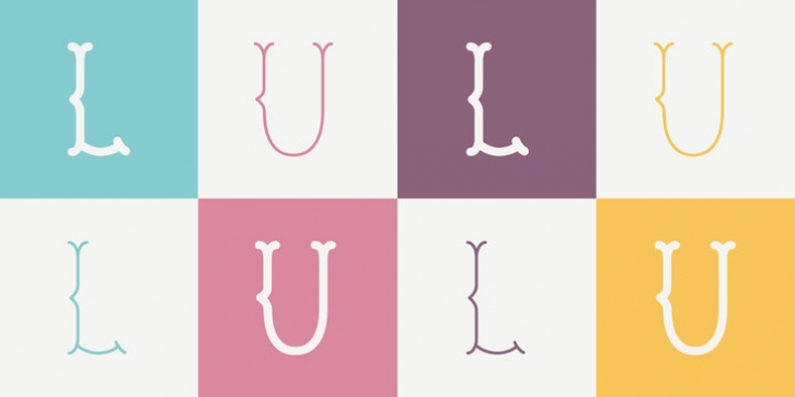 LU LU font preview