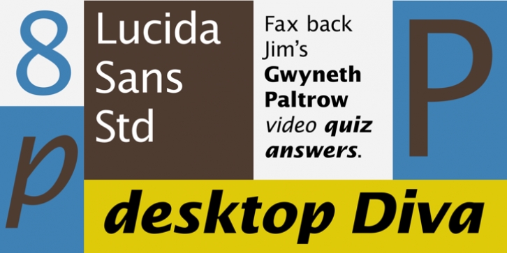 Lucida Sans font preview