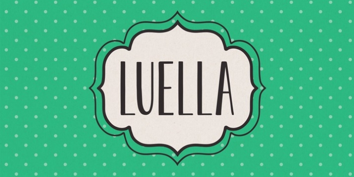 LUELLA font preview