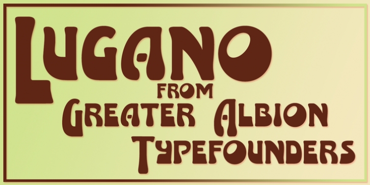 Lugano font preview