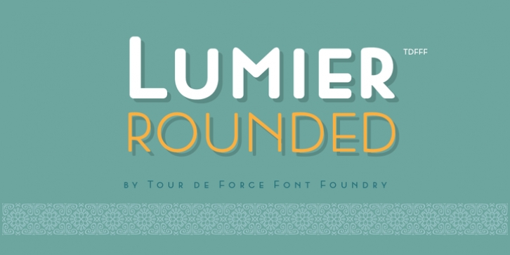Lumier Rounded font preview