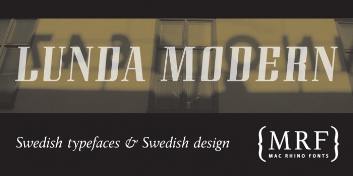 Lunda Modern font preview