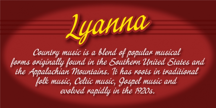 Lyanna font preview