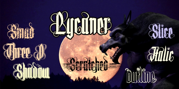 Lycaner font preview