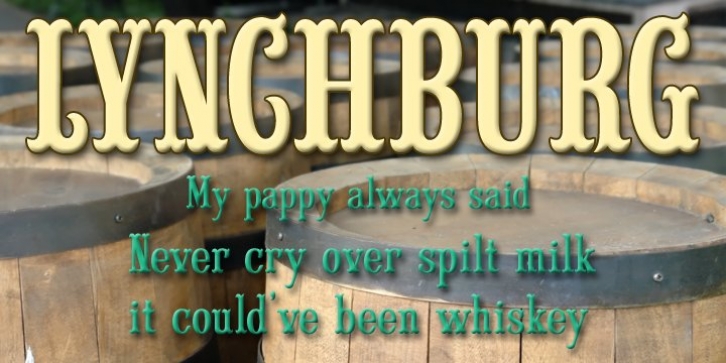 Lynchburg font preview