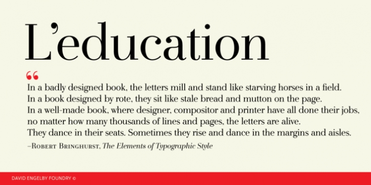 L’education font preview