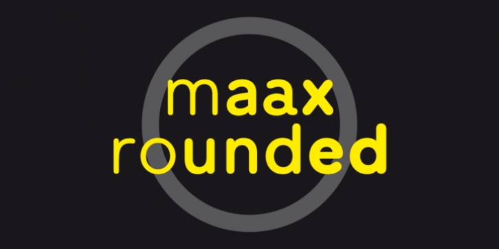 Maax Rounded font preview