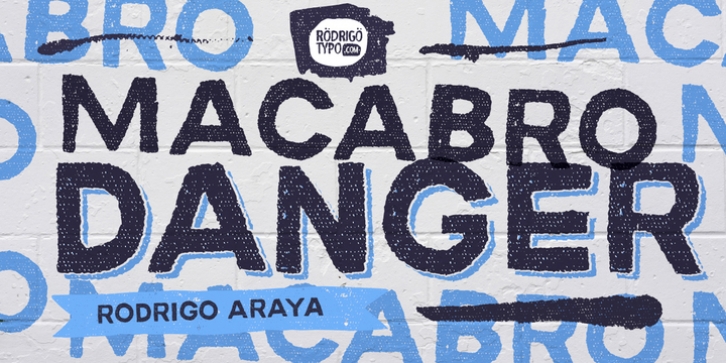 Macabro Danger font preview