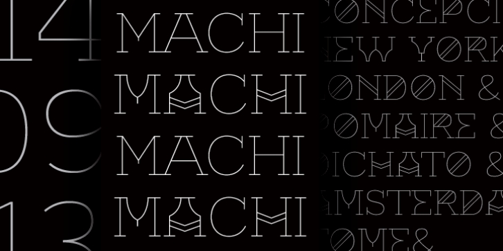 Machi font preview