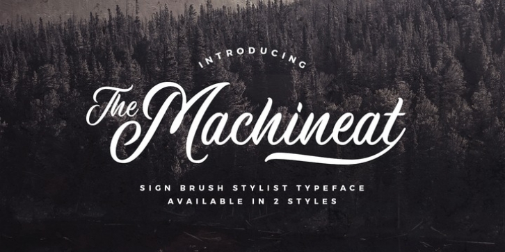Machineat font preview