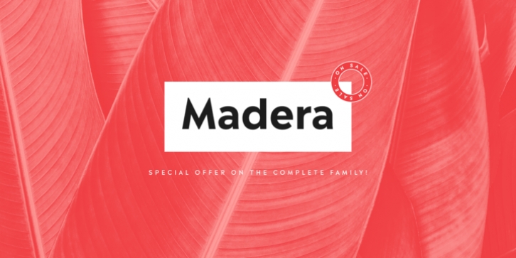 Madera font preview