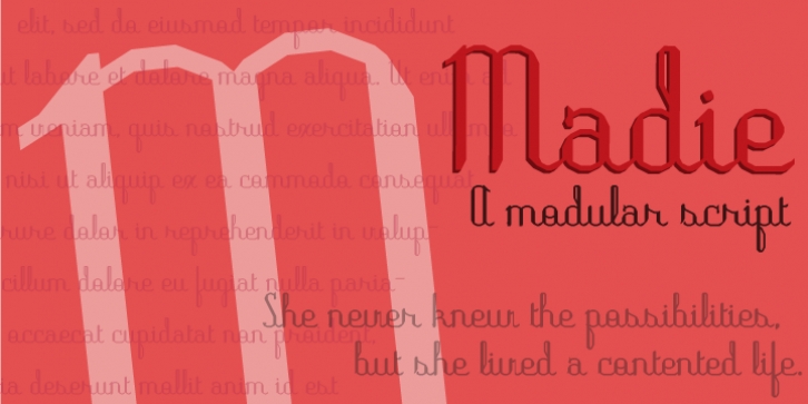 Madie font preview